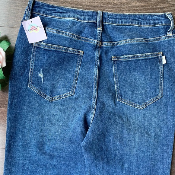 NEW Oliver Logan The Russel Split Flare Vintage Jeans - Picture 12 of 16